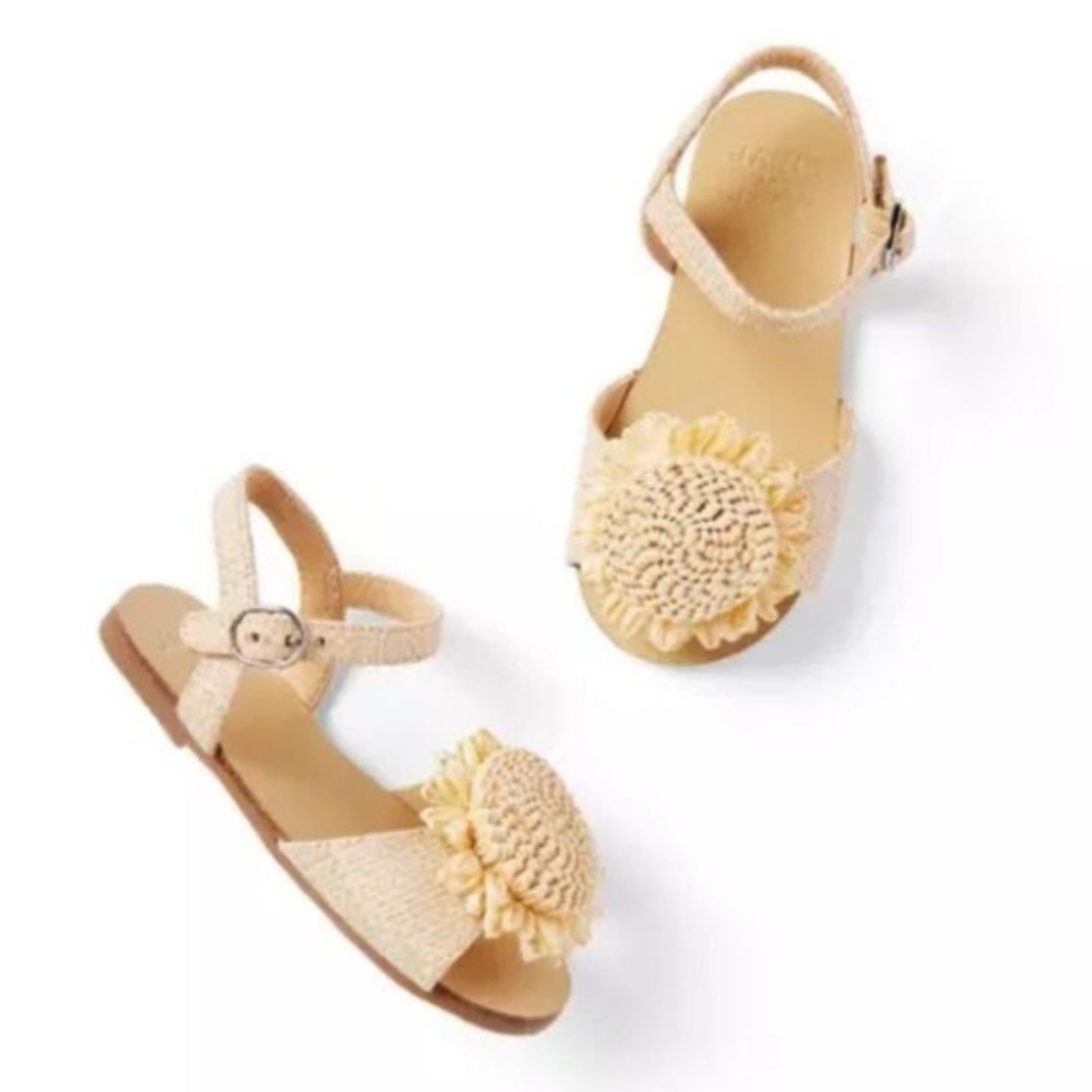 Janie and Jack sunflower sandal. Size Toddler 10
